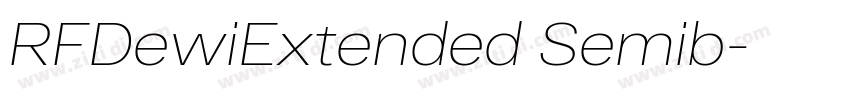 RFDewiExtended Semib字体转换